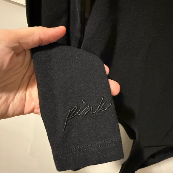 PINK Victoria's Secret Black V-Neck Bodysuit - Picture 4 of 5